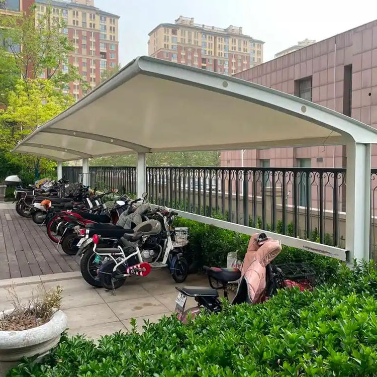 牡丹江膜结构电动车棚